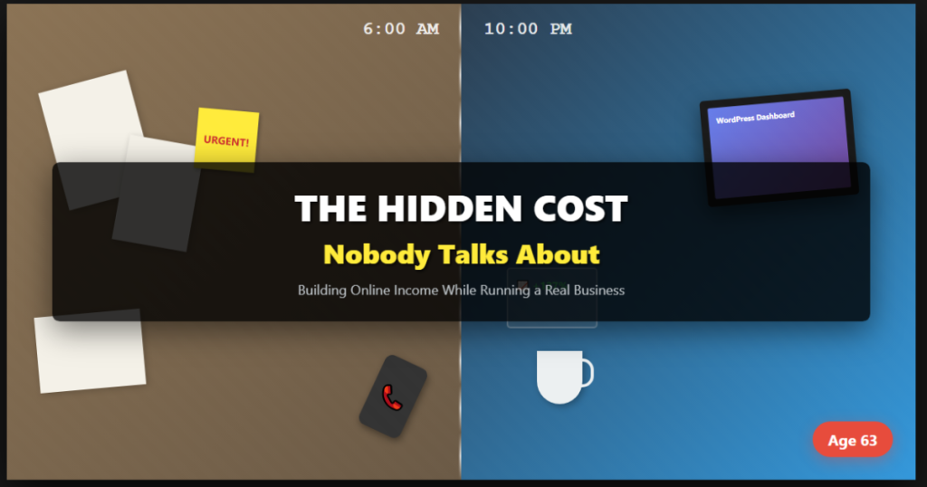 building online income while running a business